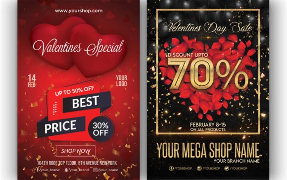 Download Valentines Day Sale Flyers - Premium Bundle